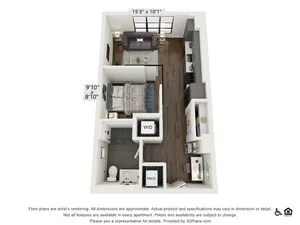 S3 | Studio | 580 sq ft