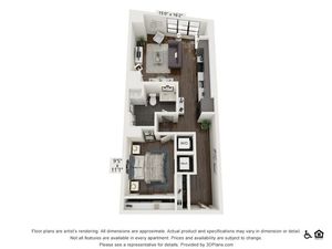 A13 | 1 bed 1 bath | 754 sq ft
