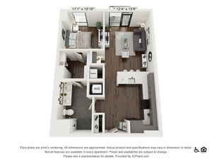 A16 | 1 bed 1 bath | 783 sq ft