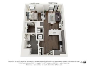 A18 | 1 bed 1 bath | 783 sq ft