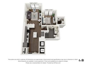 A20 | 1 bed 1 bath | 797 sq ft