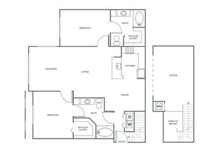 Two Bedroom Two Bath (1464 SF)