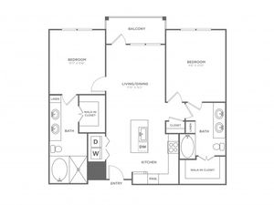 The Ferguson | 2 bed 2 bath | from 1099 square feet