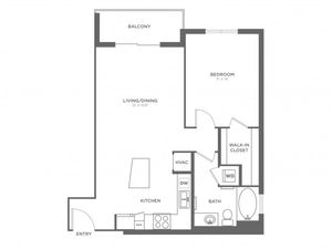 Adams | 1 bed 1 bath | from 770 square feet