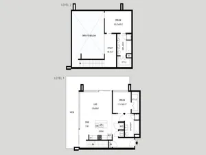 The Castle Hill - Loft | 2 bed 2 bath | from 1439 square feet