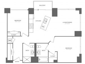 2 bed 2 bath | from 1144 square feet