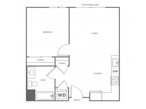 1d | 1 bed 1 bath | from 662 square feet
