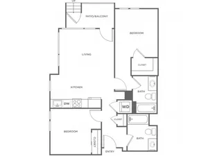 2b | 2 bed 2 bath | from 933 square feet