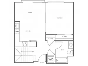 2j | 2 bed 1 bath | from 878 square feet