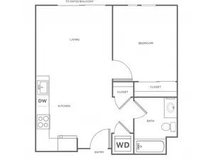1a | 1 bed 1 bath | from 616 square feet