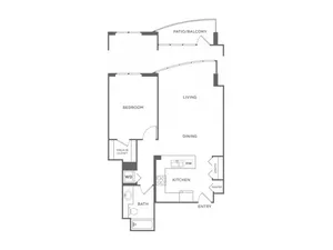 Plan 10 | 1 bed 1 bath | from 789 square feet