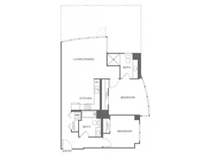 Plan 3 | 2 bed 2 bath | from 950 square feet