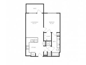 A2a | 1 bed 1 bath | from 715 square feet