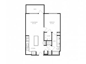 A4 | 1 bed 1 bath | from 745 square feet