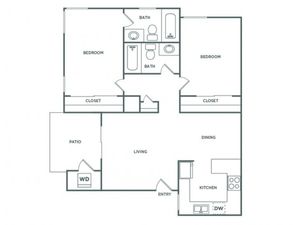 B2GR | 2 bed 2 bath | from 835 square feet