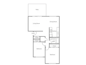 2BD/1BA Plan A - Classic