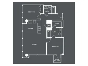 B5-R | 2 bed 2 bath | from 1049 square feet