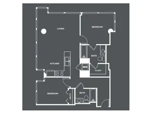 B4 | 2 bed 2 bath | from 1059 square feet