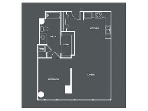 A10-R | 1 bed 1 bath | from 735 square feet