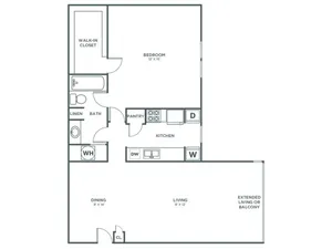 Magnolia (853 SF)