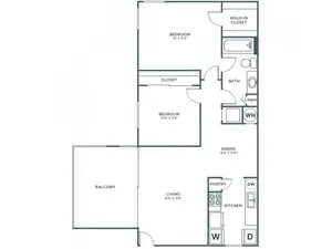 Maple (827 SF)