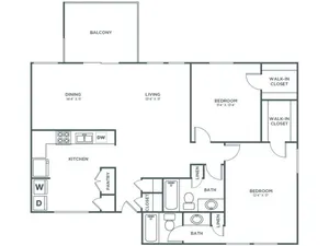 Oak (1253 SF)
