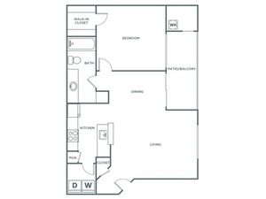 Bluebird | 1 bed 1 bath | from 762 square feet