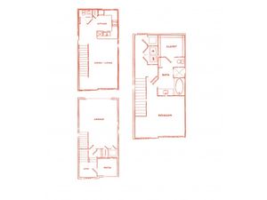 TH1 | 1 bed 2 bath | from 1092 square feet