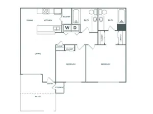 2x2 1141 | 2 bed 2 bath | from 1141 square feet