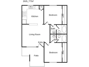 2A | 2 bed 2 bath