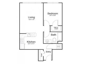 1m1 | 1 bed 1 bath | from 670 square feet