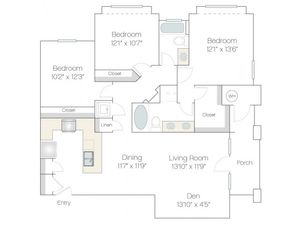 C2 | 3 bed 2 bath | from 1378 square feet