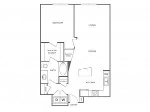 Crimson | 1 bed 1 bath | from 802 square feet