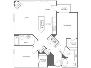 Olive | 2 bed 2 bath | from 1133 square feet