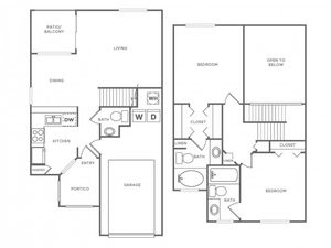 Orchid | 2 bed 2 bath | 1220 SF