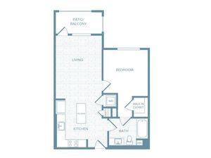 A03 | 1 bed 1 bath | from 739 square feet