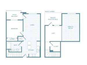 A07L | 1 bed 1 bath | from 952 square feet