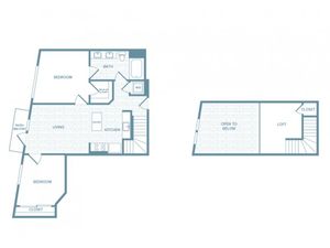 B09L | 2 bed 1 bath | from 1045 square feet