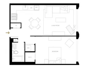 1 bed 1 bath A20-R