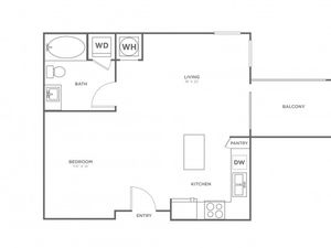 Studio (682 SF)