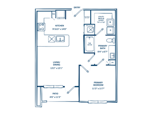 One Bedroom Floor Plan
