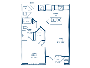 One Bedroom Floor Plan