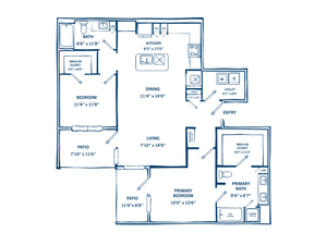 Two Bedroom Floor Plan