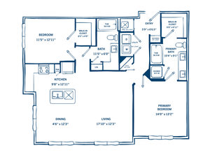 Two Bedroom Floor Plan