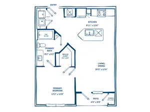 One Bedroom Floor Plan