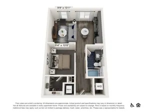 S1.2 | Studio | 705 sf