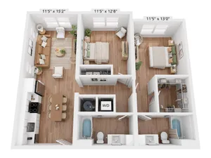 B3 | 2x2 | 1041 sf