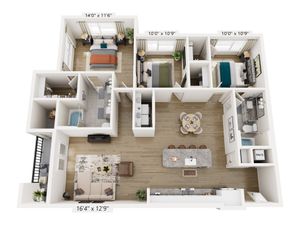 C1 | 3x2 | 1372 sf