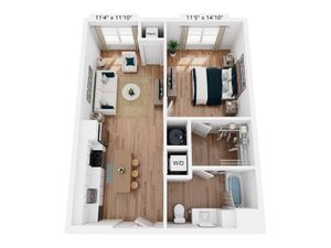 A2 | 1x1 | 707 sq ft