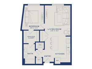 A11 | 1x1 | 732 sq ft